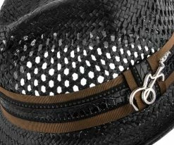 Men Mohican - Santana Vented Toyo Straw Fedora Hat