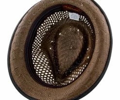 Men Mohican - Santana Vented Toyo Straw Fedora Hat