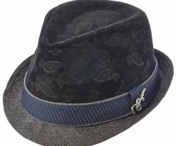 Mojo - Santana Brown Poly Suede/Cotton Blend Fedora Hat