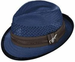 Men Mohican - Santana Vented Toyo Straw Fedora Hat