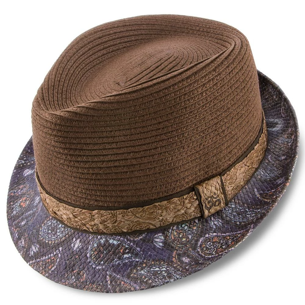 Deals ๐ Remix - Santana Brown Toyo/Paper Braid Straw Fedora Hat ๐คฉ 3 Remix - Santana Brown Toyo/Paper Braid Straw Fedora Hat