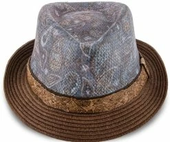 Deals ๐ Remix - Santana Brown Toyo/Paper Braid Straw Fedora Hat ๐คฉ 17 Remix - Santana Brown Toyo/Paper Braid Straw Fedora Hat