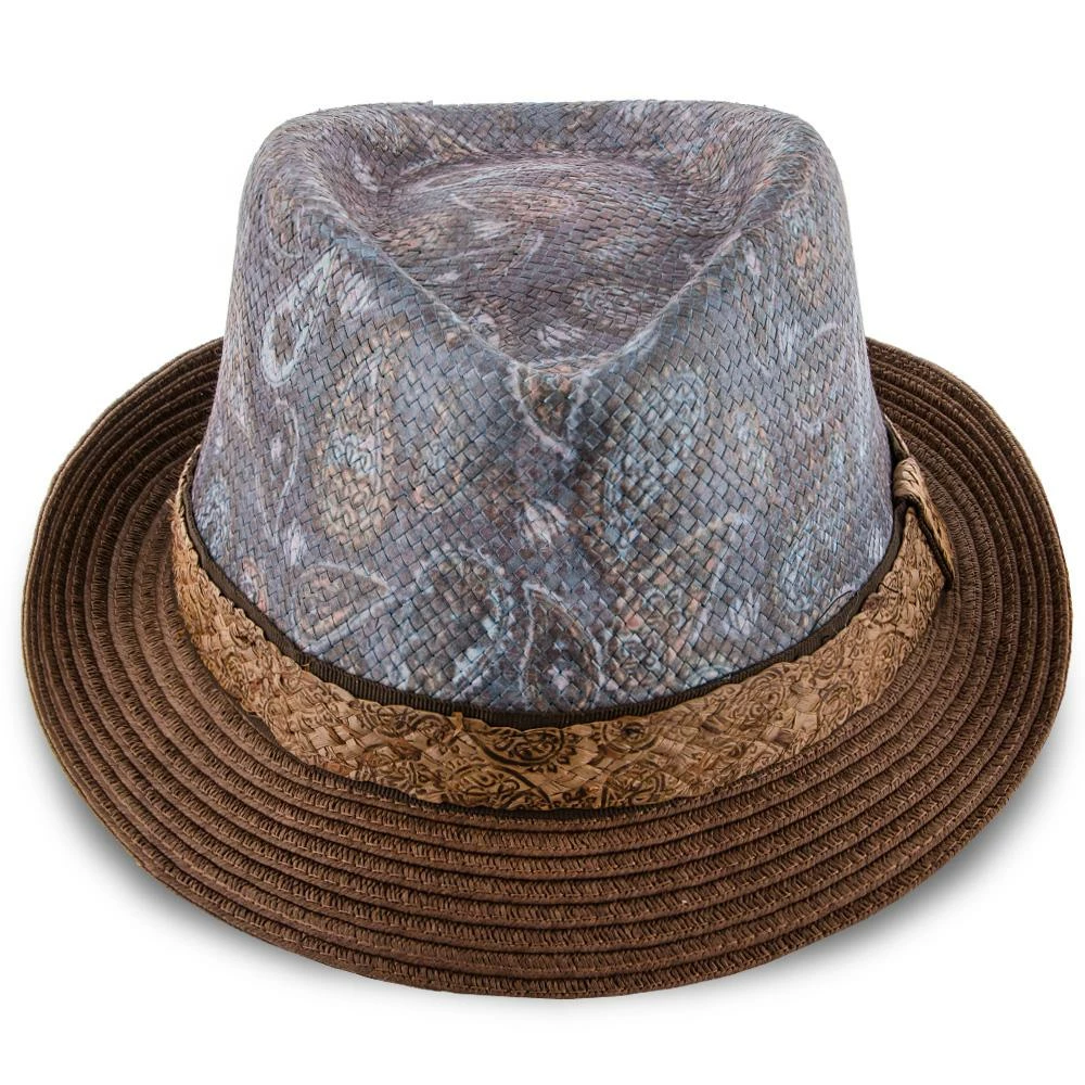 Deals ๐ Remix - Santana Brown Toyo/Paper Braid Straw Fedora Hat ๐คฉ 4 Remix - Santana Brown Toyo/Paper Braid Straw Fedora Hat