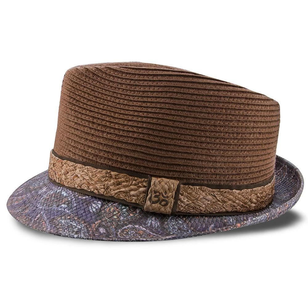 Deals ๐ Remix - Santana Brown Toyo/Paper Braid Straw Fedora Hat ๐คฉ 7 Remix - Santana Brown Toyo/Paper Braid Straw Fedora Hat