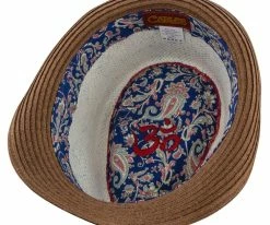 Deals ๐ Remix - Santana Brown Toyo/Paper Braid Straw Fedora Hat ๐คฉ 25 Remix - Santana Brown Toyo/Paper Braid Straw Fedora Hat