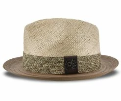 Sinai - Santana Natural Hemp Braid Straw Fedora Hat Men