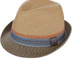 Bliss - Santana Tea Toyo Straw Fedora Hat Men