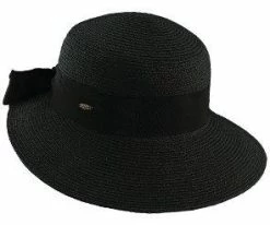 Bonjour - Scala LP149 Tea Paper Braid Facesaver Wide Brim Hat
