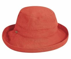 Bliss - Scala LC484 White Cotton Medium Brim Bretton Bucket Hat