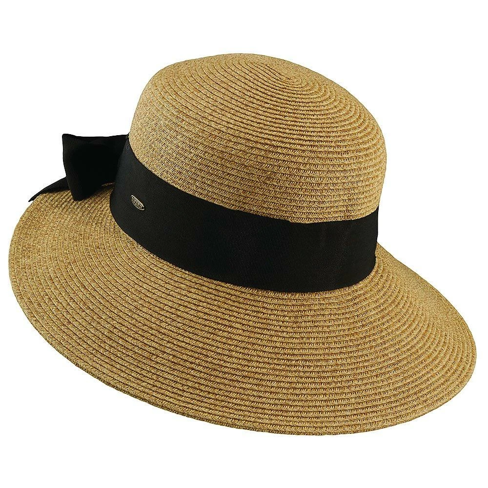 New ๐ Bonjour - Scala LP149 Tea Paper Braid Facesaver Wide Brim Hat โค๏ธ 4 Bonjour - Scala LP149 Tea Paper Braid Facesaver Wide Brim Hat