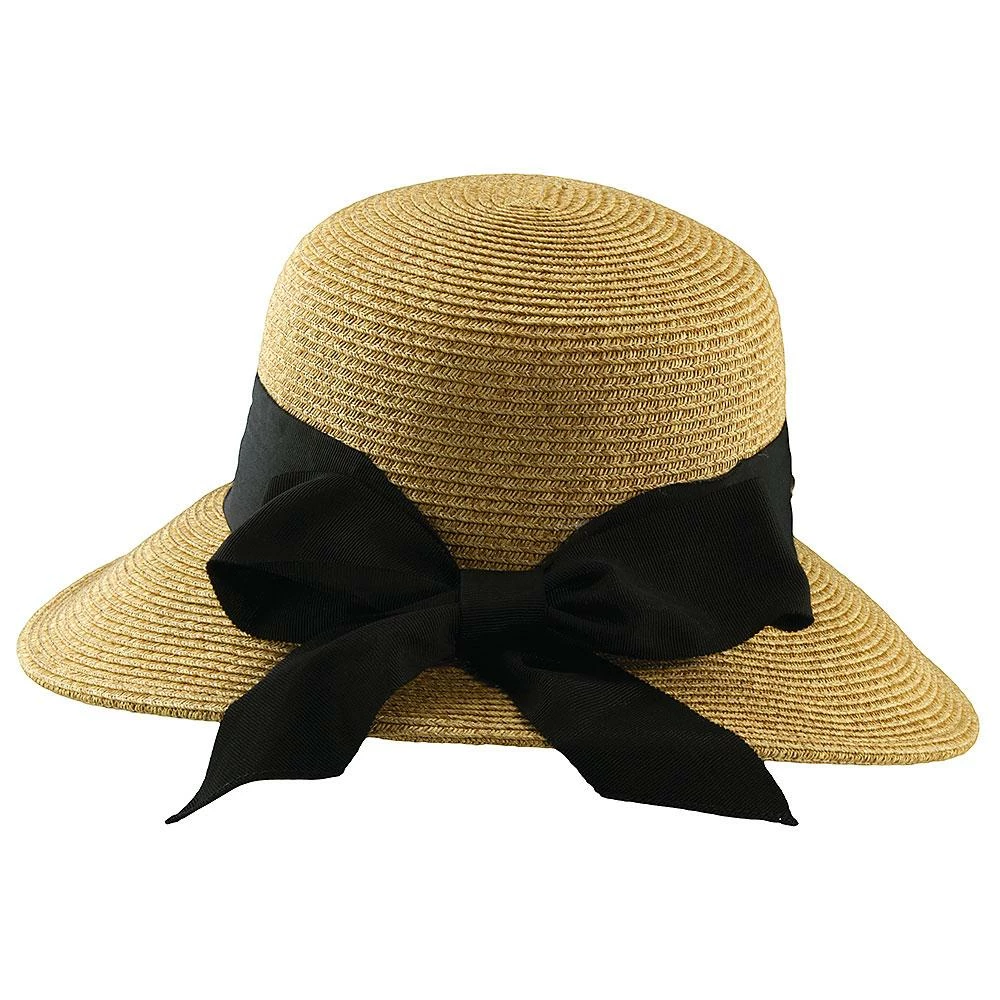 New ๐ Bonjour - Scala LP149 Tea Paper Braid Facesaver Wide Brim Hat โค๏ธ 6 Bonjour - Scala LP149 Tea Paper Braid Facesaver Wide Brim Hat