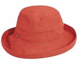 Bliss - Scala LC484 White Cotton Medium Brim Bretton Bucket Hat