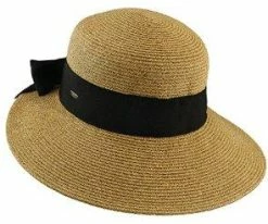 New ๐ Bonjour - Scala LP149 Tea Paper Braid Facesaver Wide Brim Hat โค๏ธ 24 Bonjour - Scala LP149 Tea Paper Braid Facesaver Wide Brim Hat