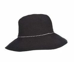 La Vita - Scala LC754 White Ribbon Bucket Hat Men