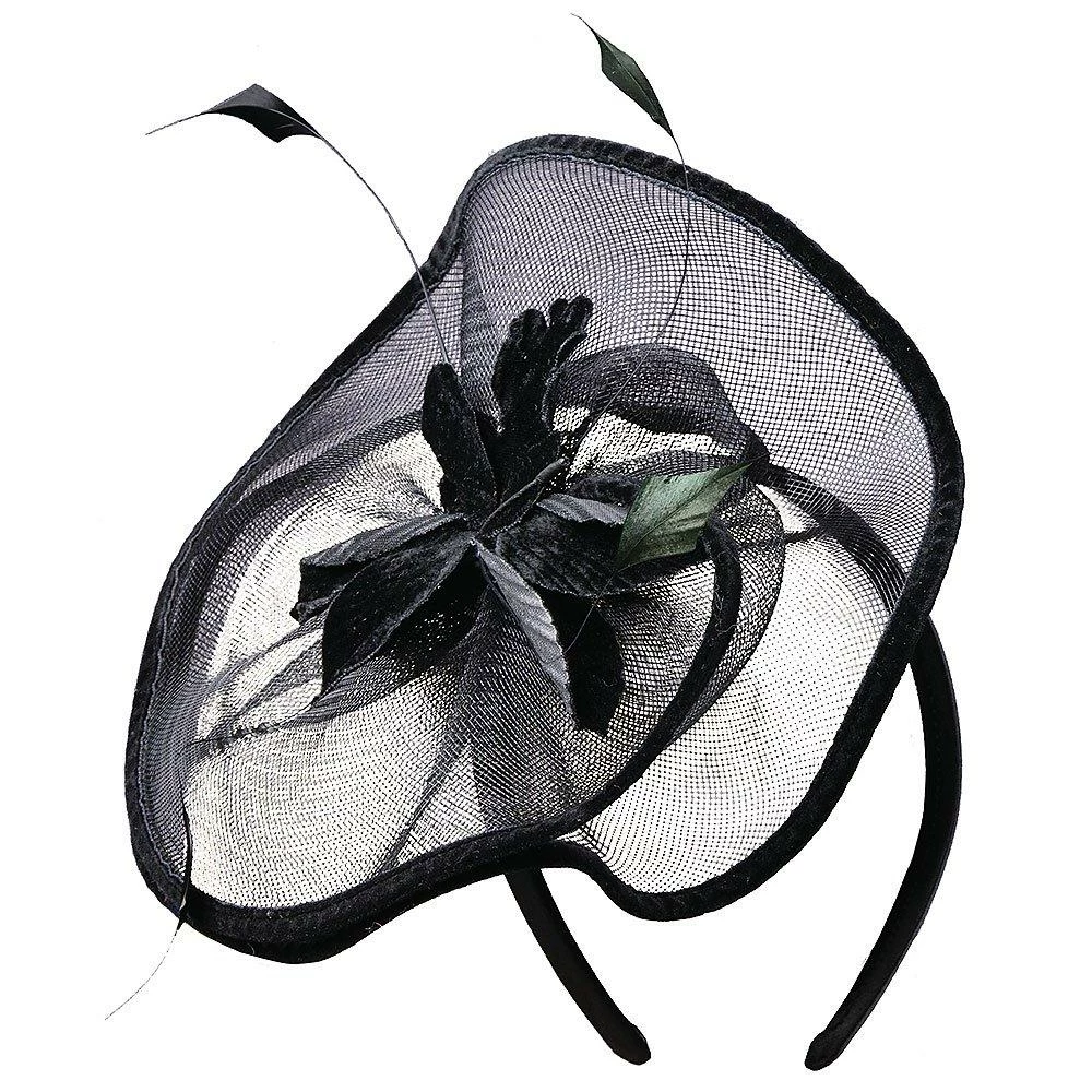 Coupon ๐คฉ Neverland - Scala LF152 Black Trimmed Mesh Fascinator W/ Flower Feathers Men โญ 2 Neverland - Scala LF152 Black Trimmed Mesh Fascinator W/ Flower Feathers Men