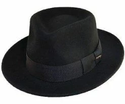 Scala Men Capone - Crushable Wool Felt Fedora Hat