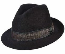 Men Tango - Scala DF151 Taupe Wool Felt Fedora Hat