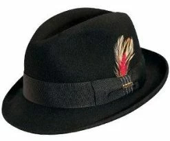 Men The Modest - Scala Crushable Wool Felt Snap Brim Fedora Hat
