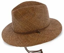 Grand Turk - Scala 100% Raffia Straw Fedora Hat