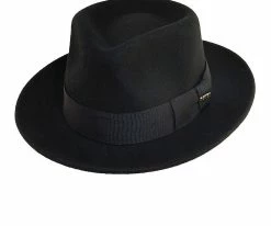 Scala Men Capone - Crushable Wool Felt Fedora Hat
