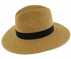 Men Sunnydale - Scala Toast Paper Braid Big Brim Fedora