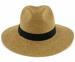 Men Sunnydale - Scala Toast Paper Braid Big Brim Fedora