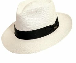 Men Tahoe - Scala P180 Bleach Teflon Coated Panama C-Crown Hat