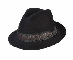 Men Tango - Scala DF151 Taupe Wool Felt Fedora Hat