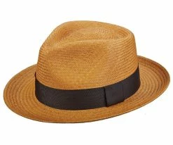 Jacksonville - Scala Natural Straw Fedora Hat Men