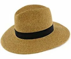 Men Sunnydale - Scala Toast Paper Braid Big Brim Fedora