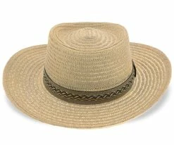 Men Brahmin - Scala MS320 Natural Paper Braid Gambler Hat