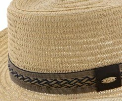 Men Brahmin - Scala MS320 Natural Paper Braid Gambler Hat