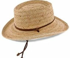 Men Conductor - Scala Natural Raffia Straw Gambler Hat
