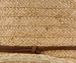 Men Conductor - Scala Natural Raffia Straw Gambler Hat