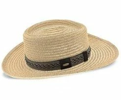 Men Brahmin - Scala MS320 Natural Paper Braid Gambler Hat