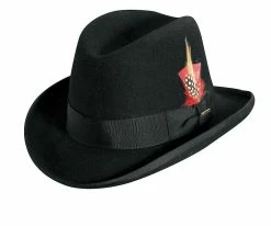 Dashing - Scala WF545 Wool Felt Homburg Hat