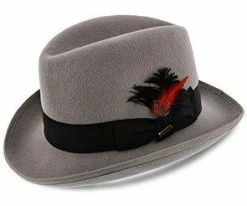 Buy โญ Dashing - Scala WF545 Wool Felt Homburg Hat ๐ 67 Dashing - Scala WF545 Wool Felt Homburg Hat