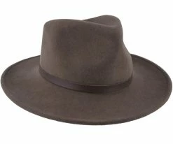 Darwin - Scala DF6 Pecan Crushable Wool Felt Outback Hat