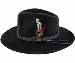 Darwin - Scala DF6 Pecan Crushable Wool Felt Outback Hat