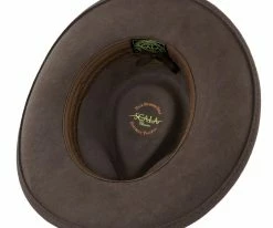 Darwin - Scala DF6 Pecan Crushable Wool Felt Outback Hat