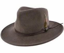 Darwin - Scala DF6 Pecan Crushable Wool Felt Outback Hat