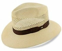 Tahoe - Scala Natural Grade 8 Panama Straw Outback Hat