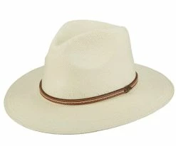 The Maundays - Scala P222 Putty Panama Straw Safari Hat Men