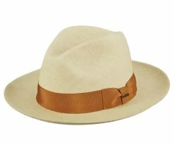 Burnside - Scala P219 Natural Grade 8 Panama Straw Safari Hat