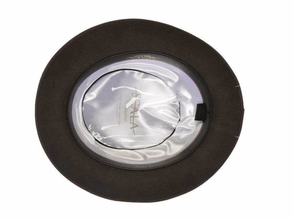 New ๐ Legato - Scala WF509 Black Wool Felt Porkpie Hat Men โค๏ธ 6 Legato - Scala WF509 Black Wool Felt Porkpie Hat Men