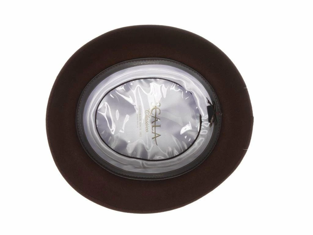 New ๐ Legato - Scala WF509 Black Wool Felt Porkpie Hat Men โค๏ธ 9 Legato - Scala WF509 Black Wool Felt Porkpie Hat Men