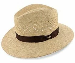Men Mokoro - Scala Natural Panama Straw Safari Hat