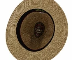 Discount ๐ Surfzone - Scala Tan Toyo Straw Blend Fedora Hat Men โ 17 Surfzone - Scala Tan Toyo Straw Blend Fedora Hat Men