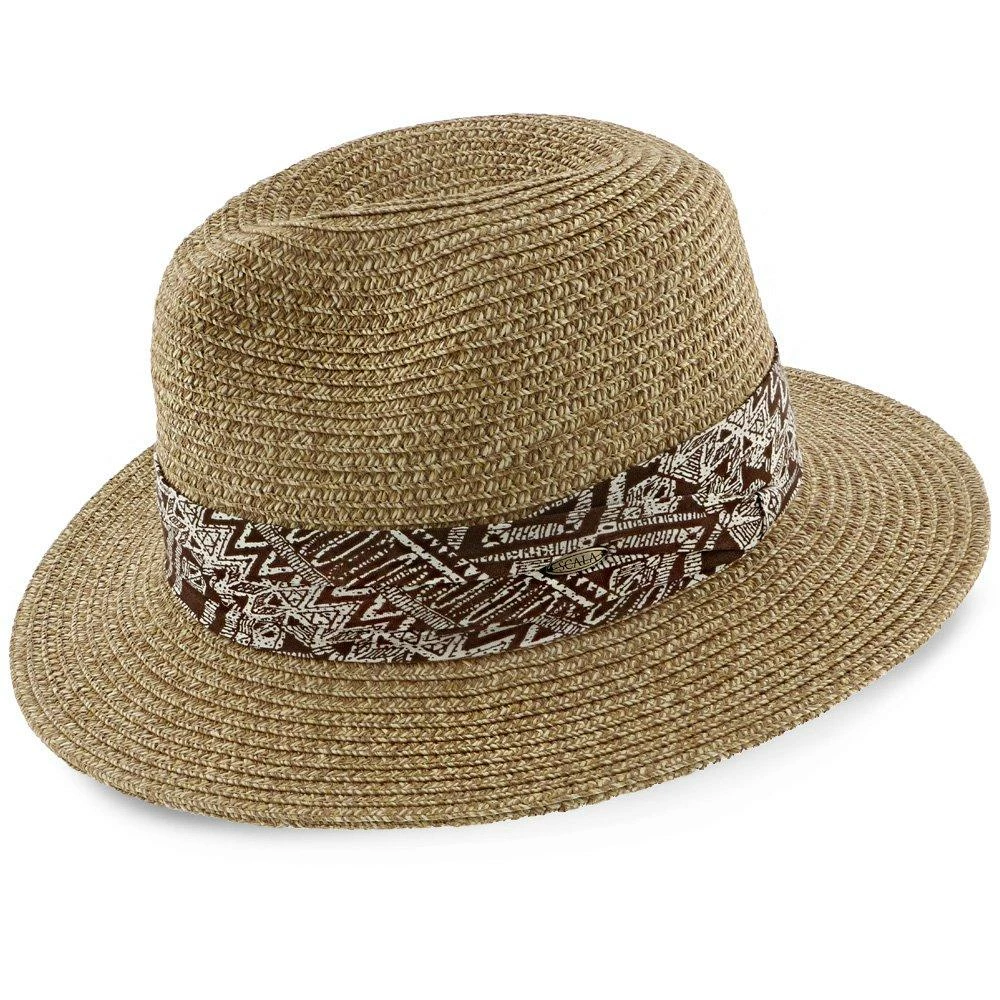 Discount ๐ Surfzone - Scala Tan Toyo Straw Blend Fedora Hat Men โ 2 Surfzone - Scala Tan Toyo Straw Blend Fedora Hat Men