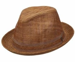 Recess - Scala MS381 Natural Matte Raffia Straw Fedora Hat